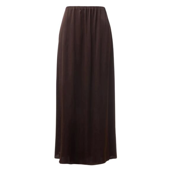 DONNI. Dresses & Skirts - DONNI. Satiny Simple Skirt in Brown, Size L